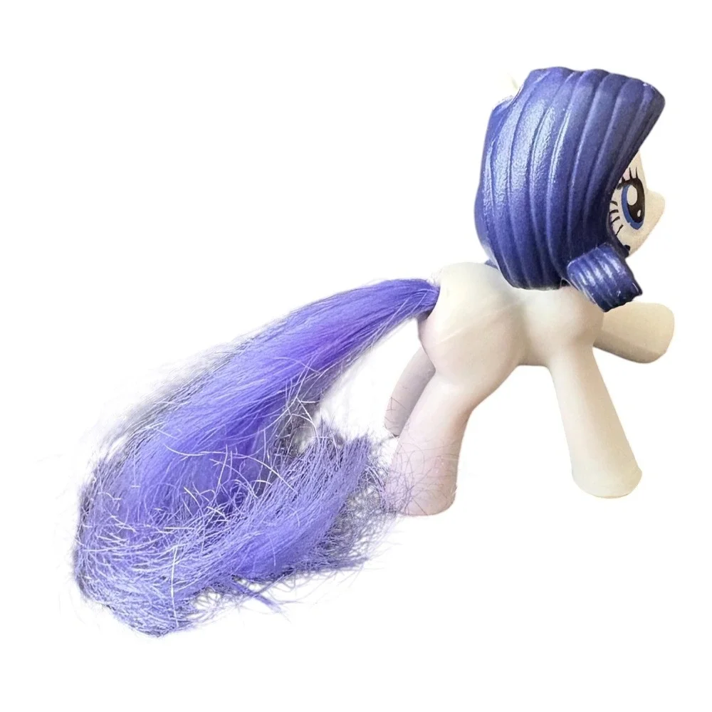 My‎ Little Pony Rarity McDonald's Happy Meal Figure White Unicorn Purple Hair 3